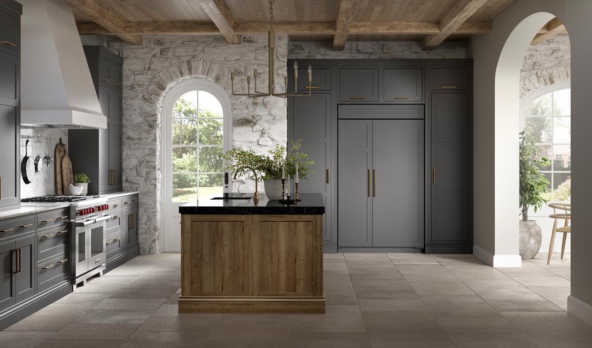 Sub-Zero CL4850S-O Classic Built-In Side-by-Side Refrigerator shown in a luxury built-in kitchen setting