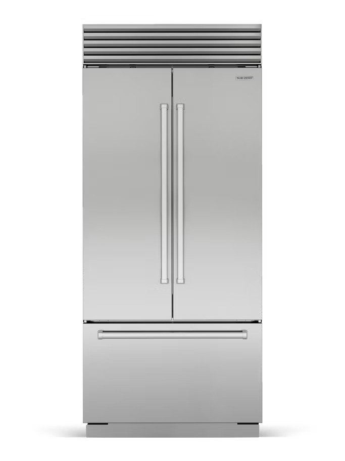 Sub-Zero Classic Series French Door Refrigerator model CL365UFDIDSP in Stainless Steel with internal water dispenser