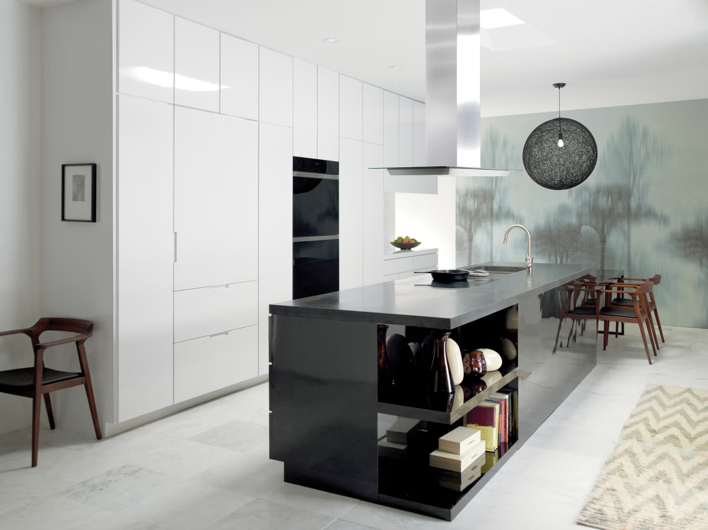 Sub-Zero DET3650RID-L Designer Series Freezerless Refrigerator shown in a luxury built-in kitchen setting