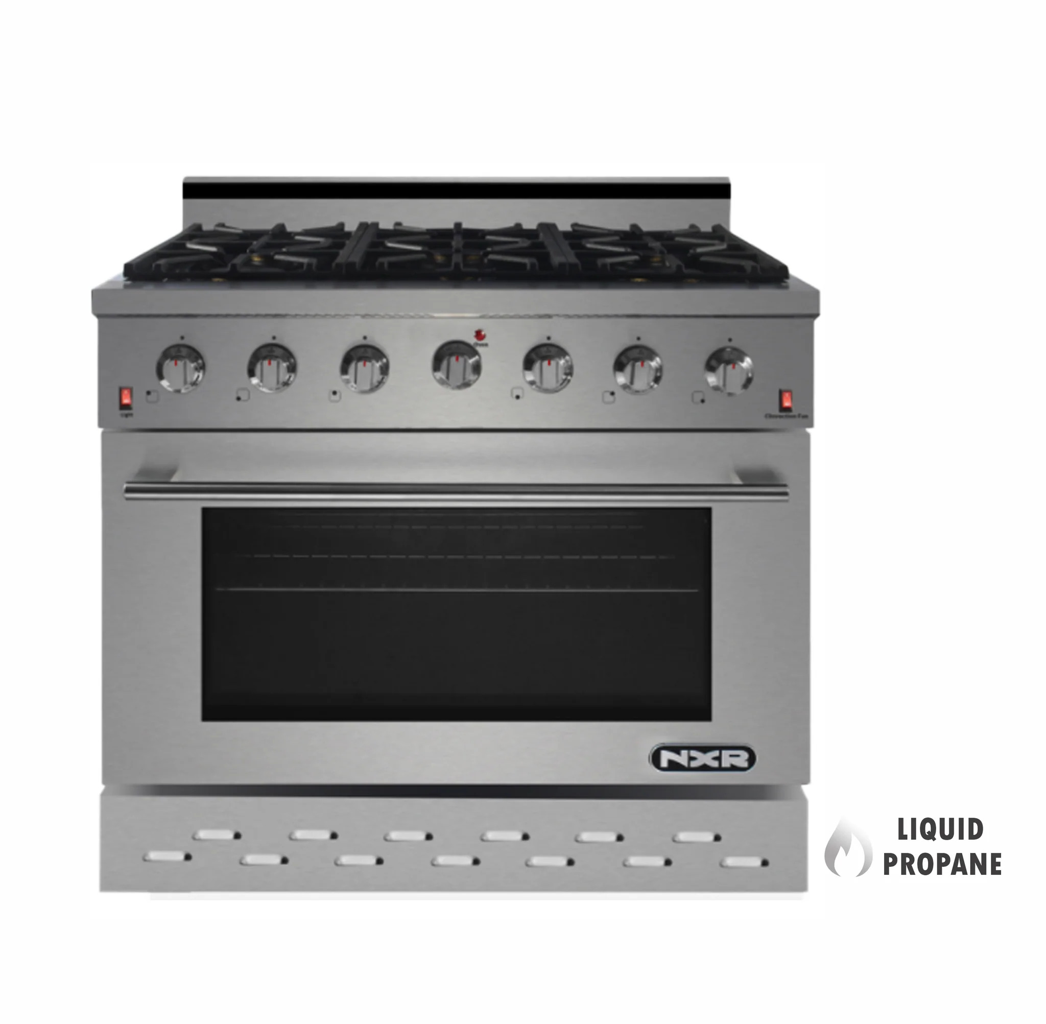 NXR SC3611LP 36 in. Pro-Style Propane Gas Range with Convection Oven, Stainless Steel