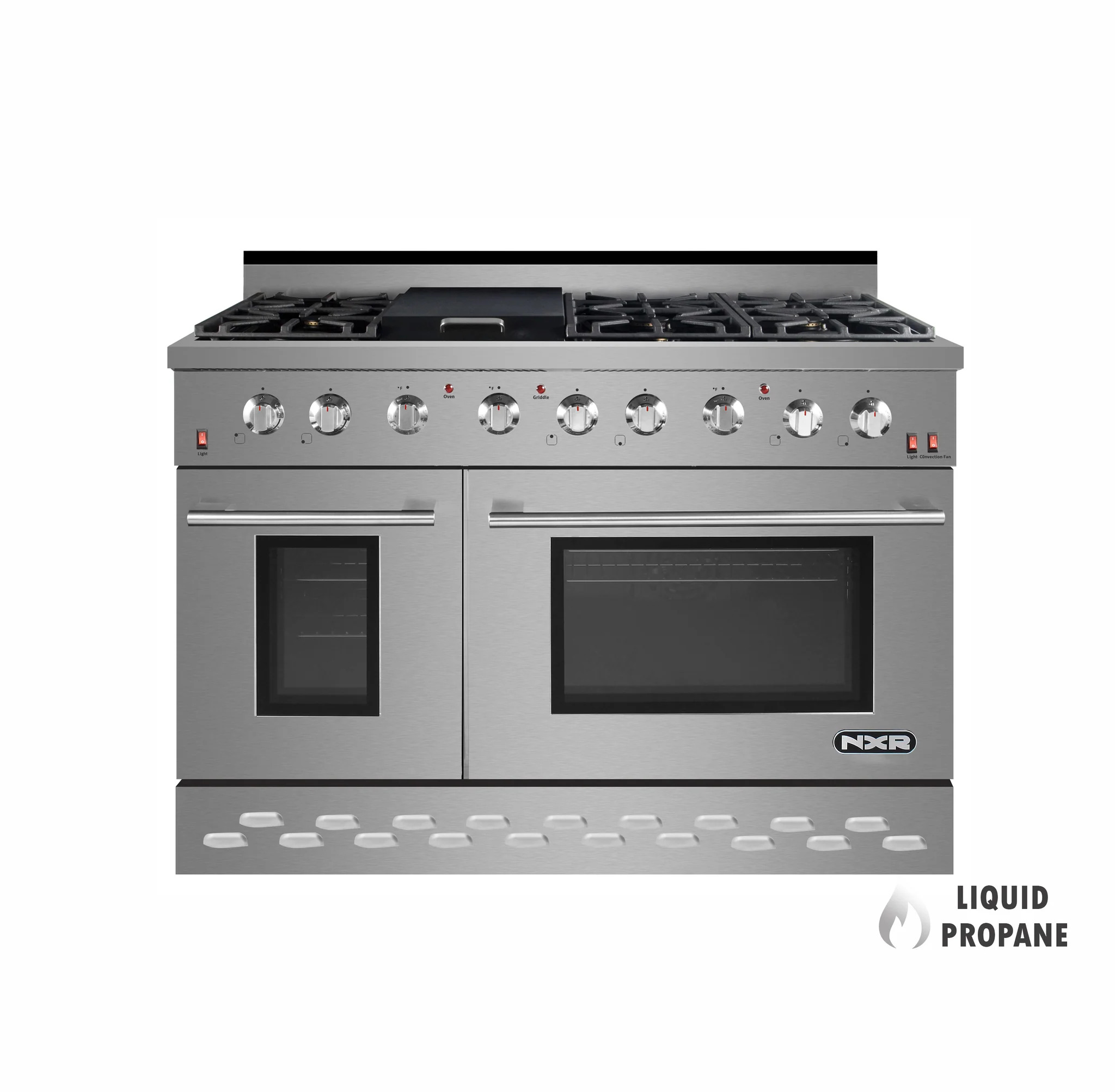 NXR SC4811LP 48 in. Pro-Style Propane Gas Range with Convection Oven, Stainless Steel